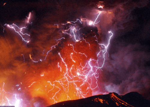 mysterious natural phenomena, volcanic lightning